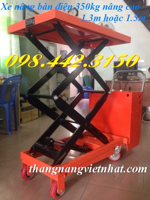 Xe nâng mặt bàn điện 350kg