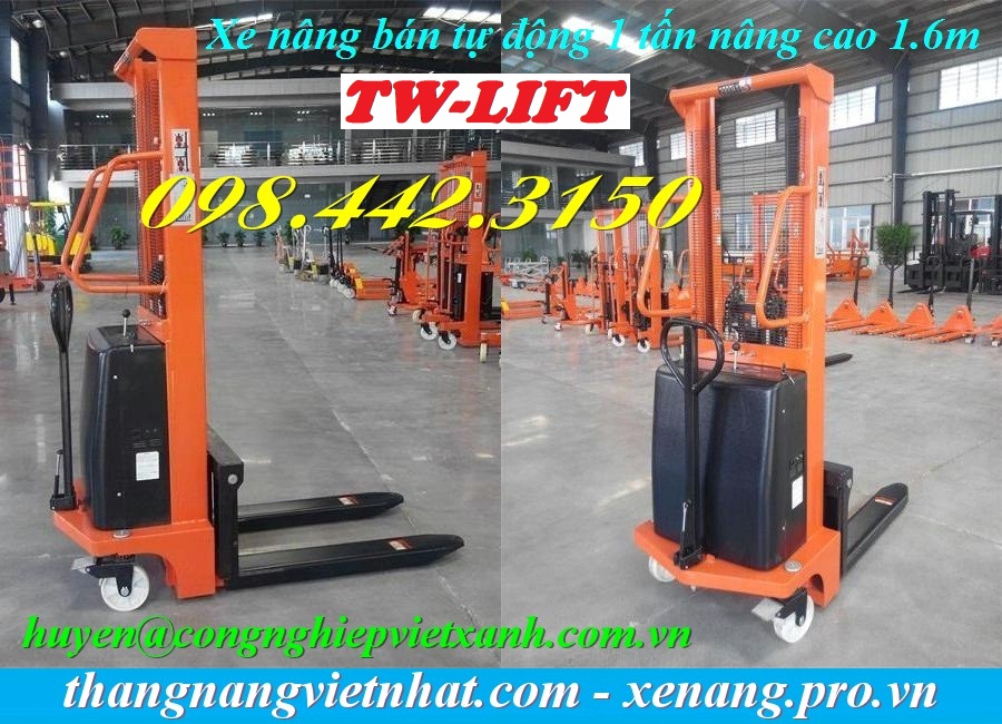 Xe nâng bán tự động 1000kg cao 1600mm TW-lifter