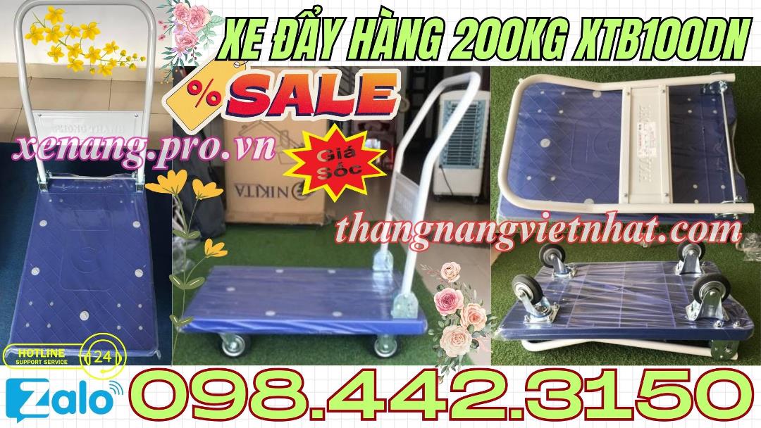 Xe đẩy hàng 200kg XTB100DN