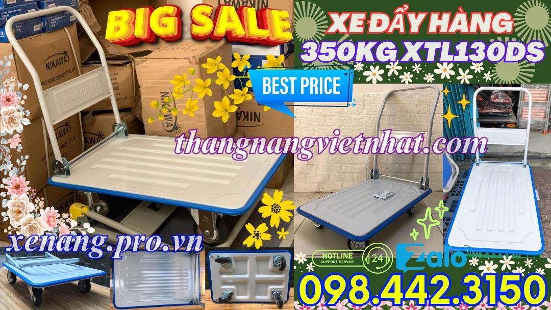 Xe đẩy hàng 4 bánh 350kg XTL130DS