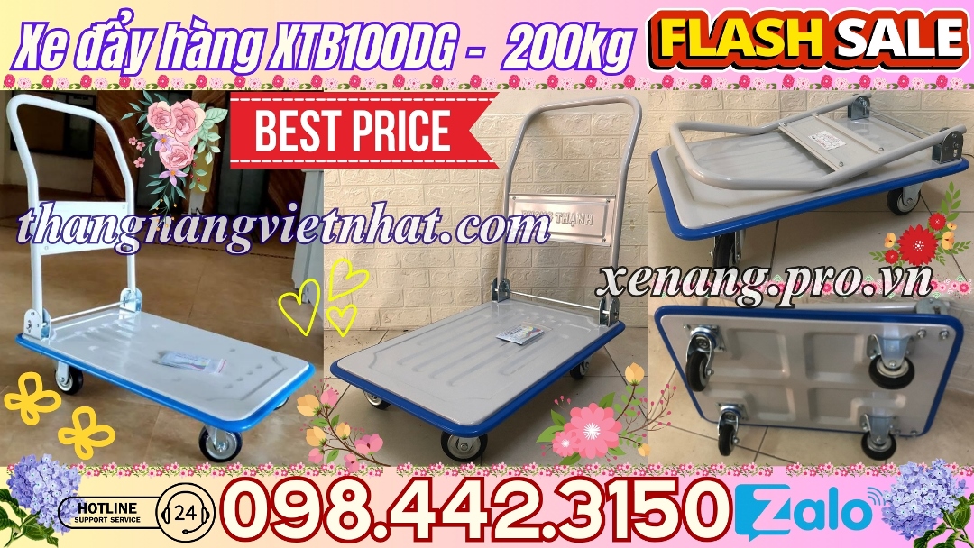 Xe đẩy hàng XTB100DG - 200kg