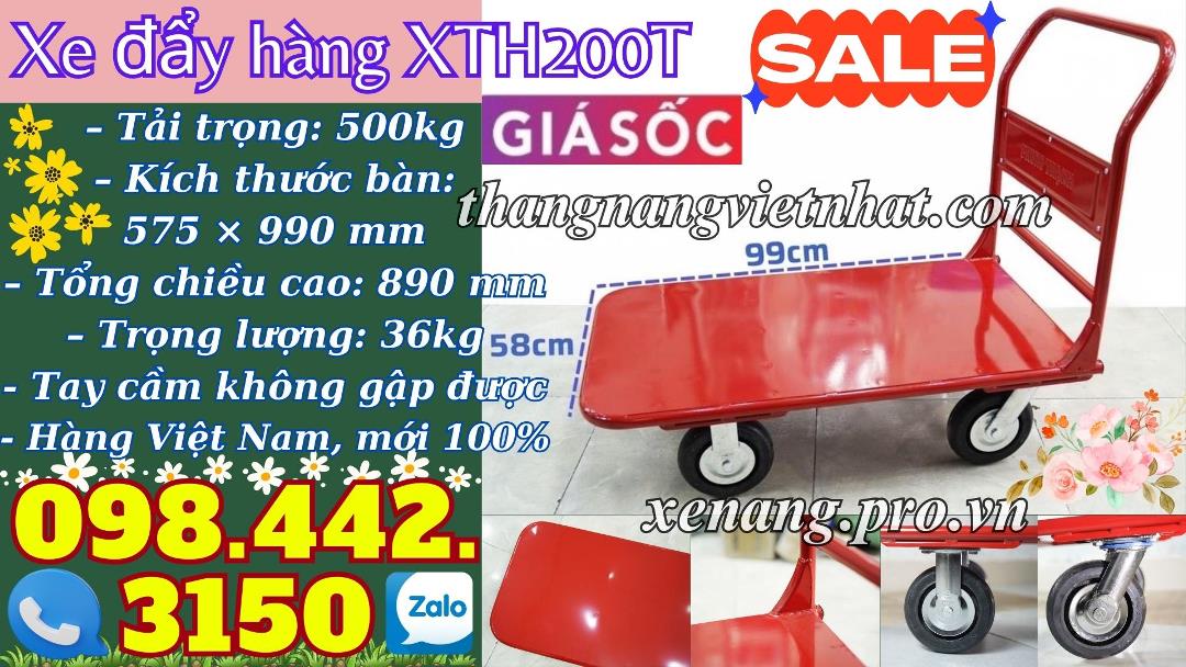 Xe đẩy hàng XTH200T tải 500kg