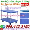 Xe đẩy sàn nhựa 2 tầng 300kg