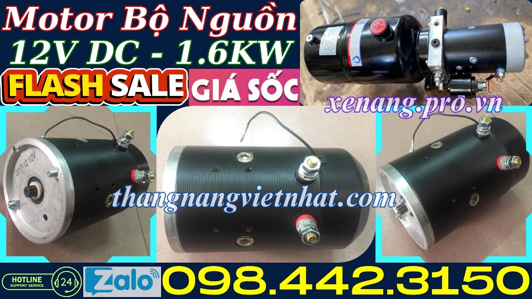 Motor bộ nguồn 12VDC- 1.6kw