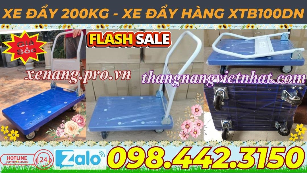 Xe đẩy sàn nhựa 200kg