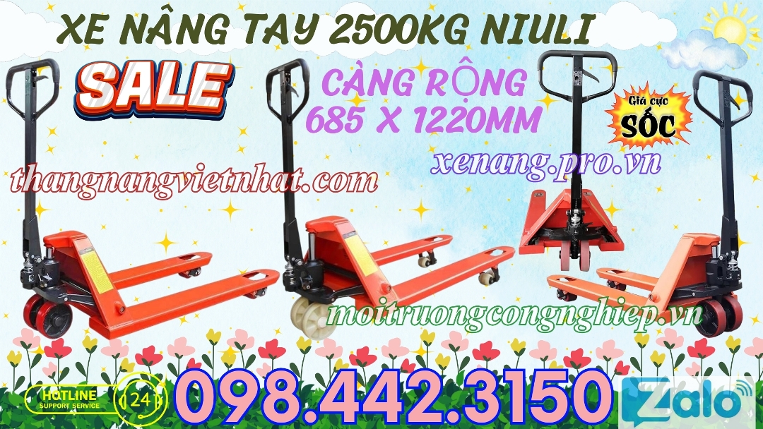 Xe nâng tay 2500kg Niuli