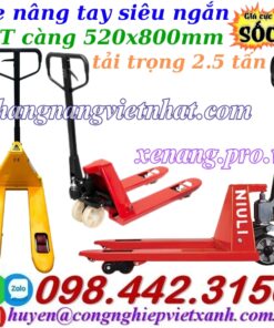 Xe nâng tay siêu ngắn 800mm