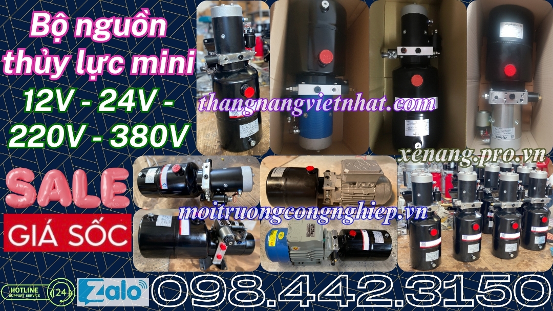 Bộ nguồn thủy lực mini 12V - 24V - 220V - 380V
