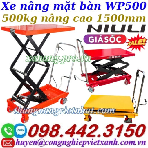 Xe nâng mặt bàn WP500/1.5M