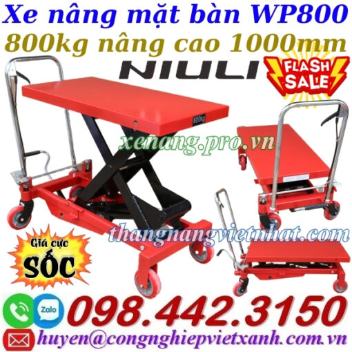Xe nâng mặt bàn WP800