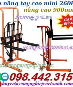 Xe nâng tay cao mini 260kg cao 900mm
